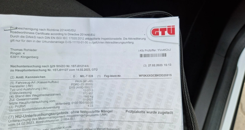 Ford Focus cena 35000 przebieg: 184816, rok produkcji 2013 z Łańcut małe 781